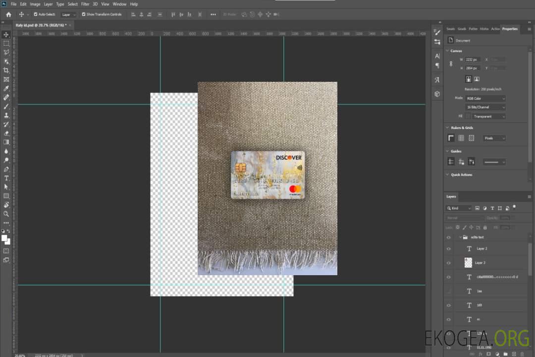 USA Discover Bank Mastercard photolook recto template USA Discover Bank Mastercard photolook recto template